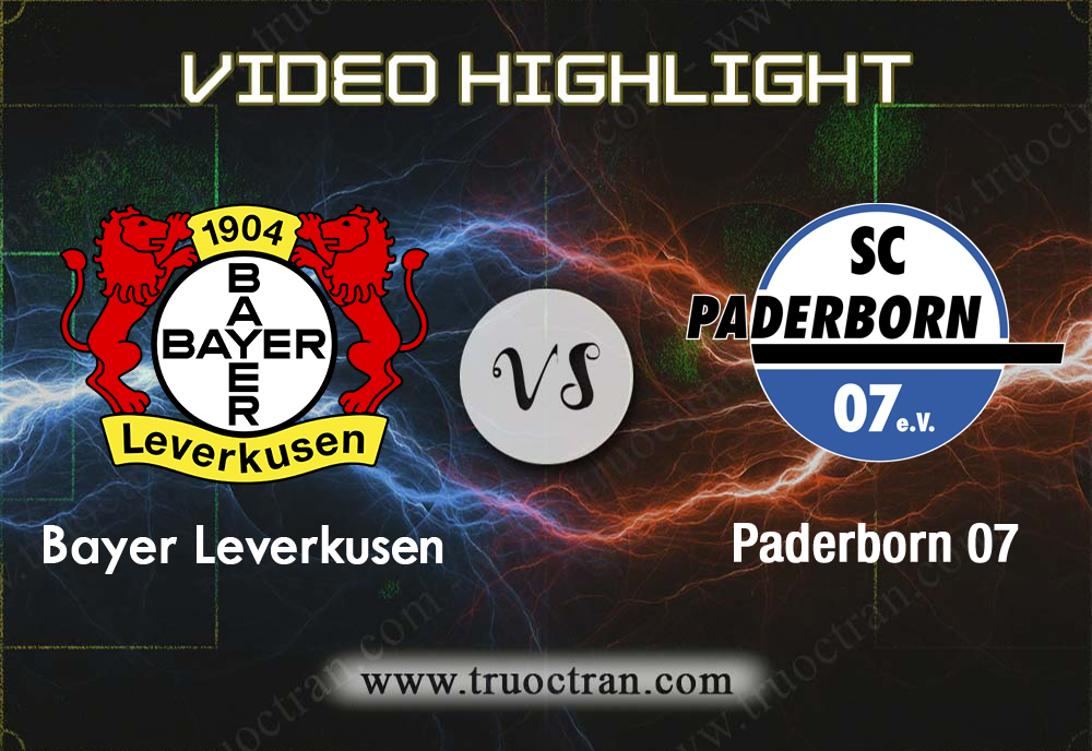 Video Highlight: B.Leverkusen & Paderborn 07 – VĐQG Đức – 17/8/2019