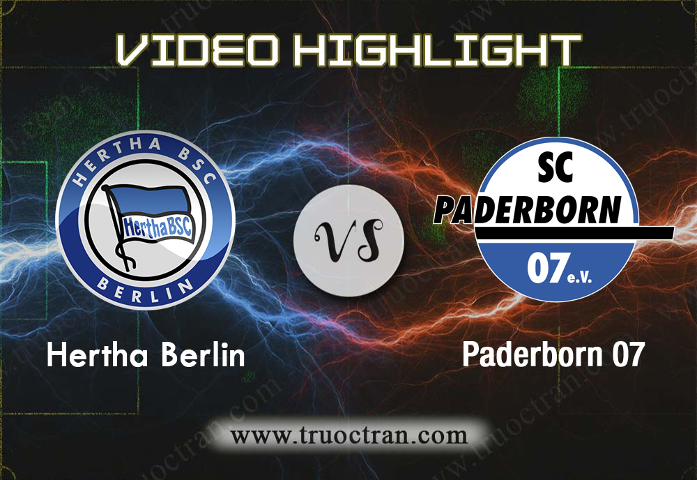 Video Highlight: Hertha Berlin & Paderborn 07 – VĐQG Đức – 21/9/2019