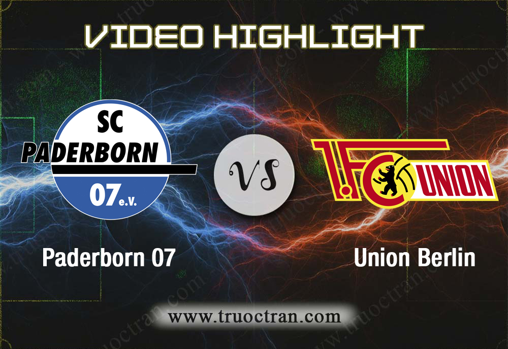 Video Highlight: Paderborn 07 & Union Berlin – VĐQG Đức – 14/12/2019