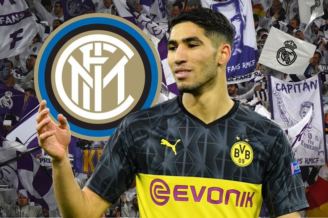 Hakimi chính thức gia nhập Inter Milan với giá 40 triệu euro