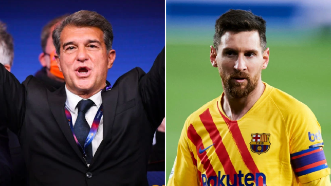 Joan Laporta đề nghị Messi kí hợp đồng 3 năm