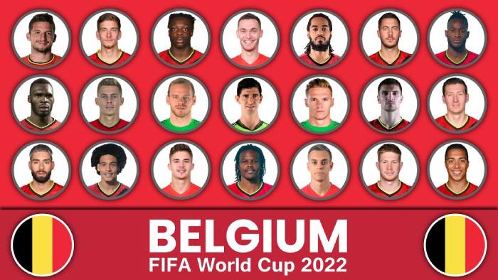 Giới thiệu đội tuyển Bỉ tại World Cup 2022